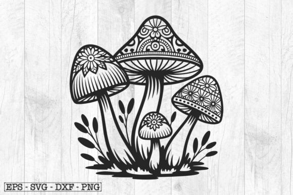Download Trippy Mushrooms SVG Mandala SVG - Mandala svg Collection