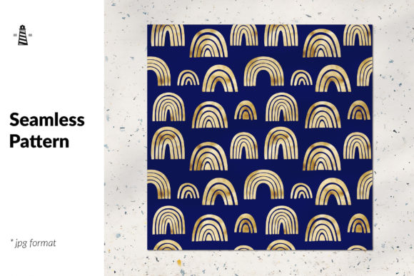 Download Gold Rainbows - Bohemian Pattern - Bohemian pattern Collection