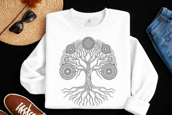 Download Spiritual Mandala Tree PNG Sublimation - Spiritual Collection
