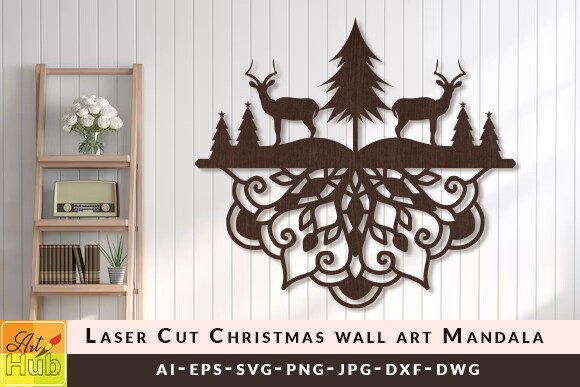 Download Laser Cut Christmas Wall Art Mandala SVG - Mandala svg Collection