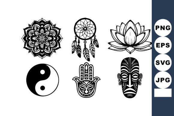 Download Spiritual Symbols Mandala Dreamcatcher L - Spiritual Collection